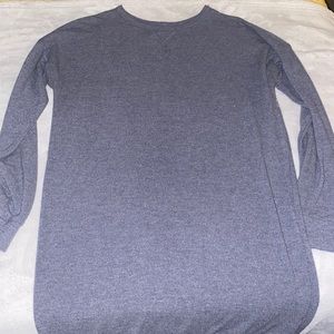 Bluish gray longsleeve t-shirt dress